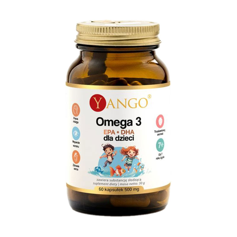 Омега 3 для дітей Yango Omega 3 EPA + DHA Kids, 60 капсул